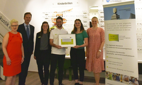 Personalprädikat NEW DEALS für Brillen Rottler in Dortmund Brillen Rottler erhielt das Dortmunder Personalmanagement Prädikat NEW DEALS